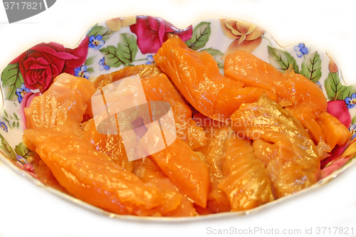 Image of red salmon fish  