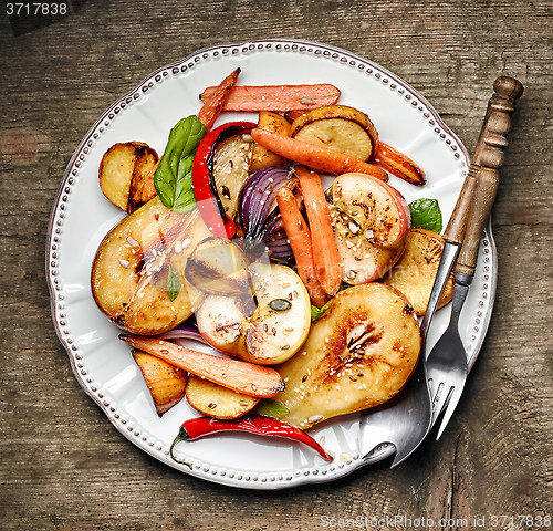 Image of Roasted fruits and vegetables