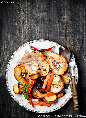 Image of Roasted fruits and vegetables