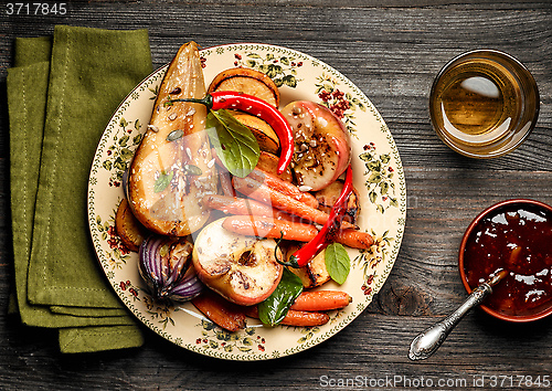 Image of Roasted fruits and vegetables