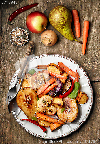 Image of Roasted fruits and vegetables