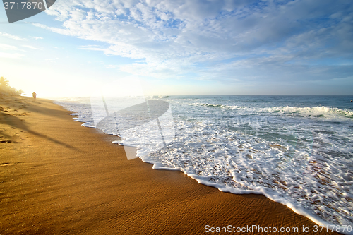 Image of Bright morning on ocean