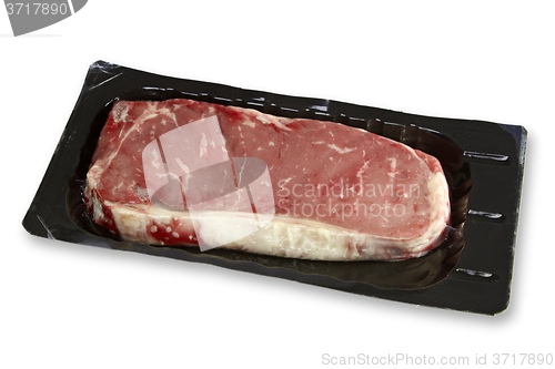 Image of Beef meat in foil package