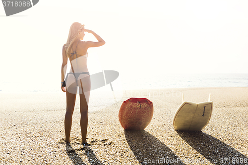 Image of Sexy surfer girl