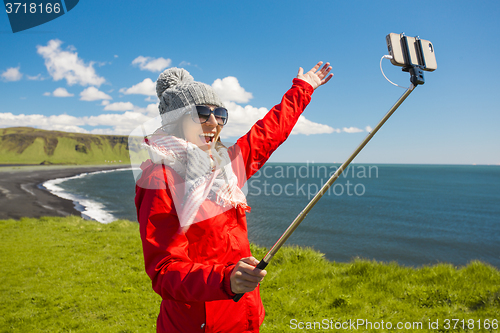 Image of A selfie in Iceland