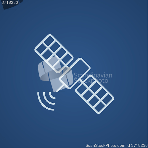 Image of Satellite line icon.