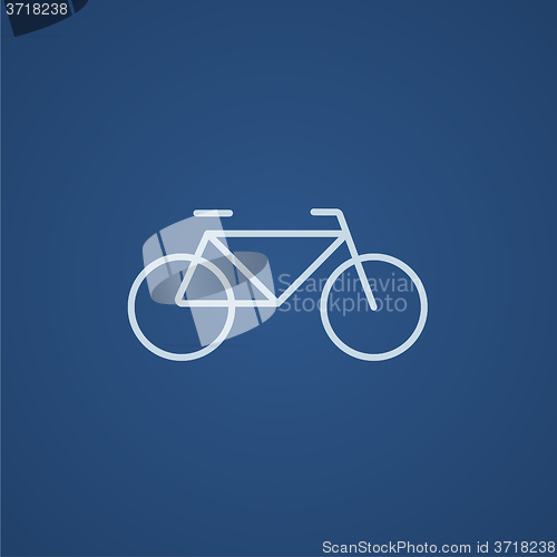 Image of Bicycle line icon.