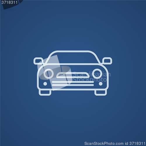 Image of Car line icon.