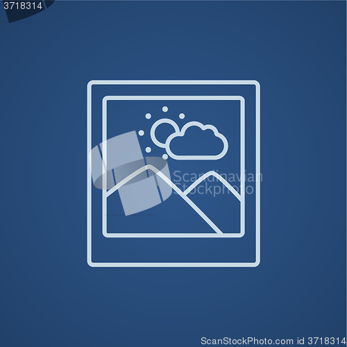 Image of Picture line icon.