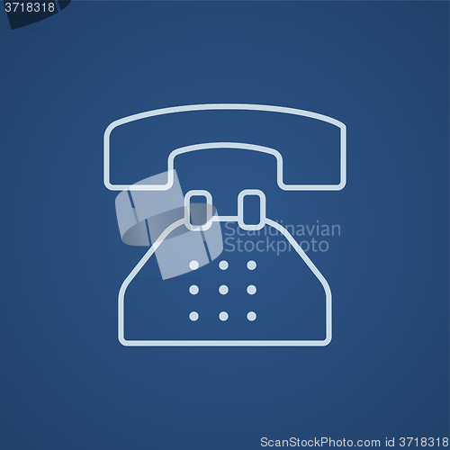 Image of Telephone line icon.