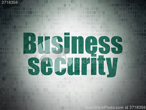 Image of Privacy concept: Business Security on Digital Paper background