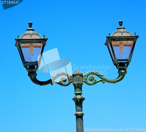 Image of  light europe in the sky of  greece  lantern and  illumination