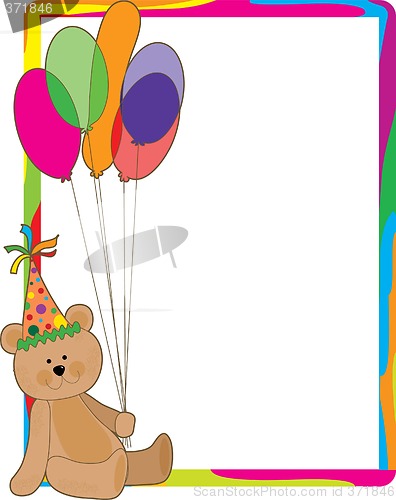 Image of Birthday Bear Border