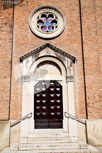 Image of building old architecture in  europe milan religion     