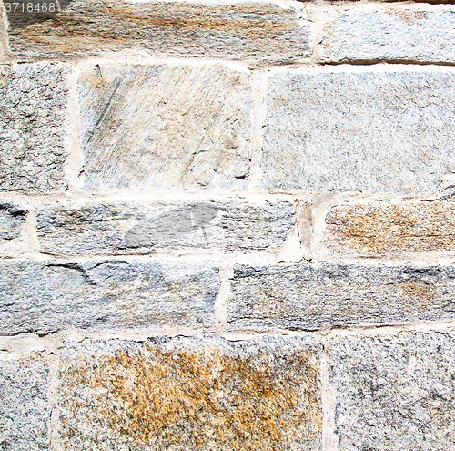 Image of  cracked  step   brick in  italy old wall and texture material t