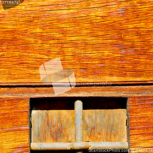 Image of in europe italy milan old architecture and venetian blind wall