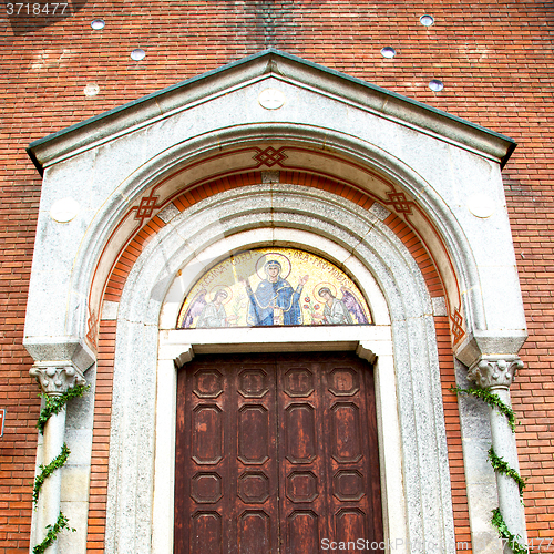 Image of old door in italy land europe architecture and wood the historic