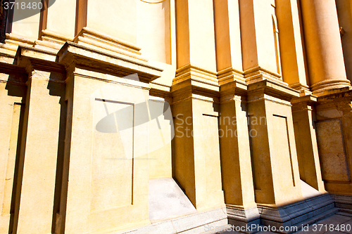 Image of abstract old column in the  country  of   italy and  