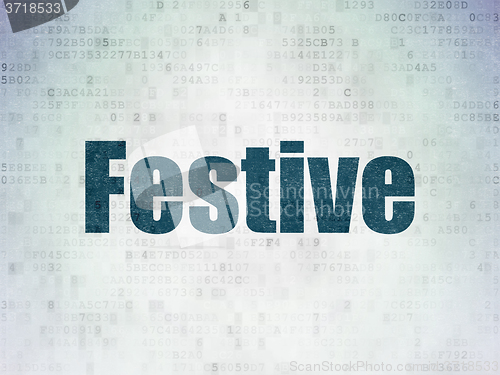 Image of Holiday concept: Festive on Digital Paper background