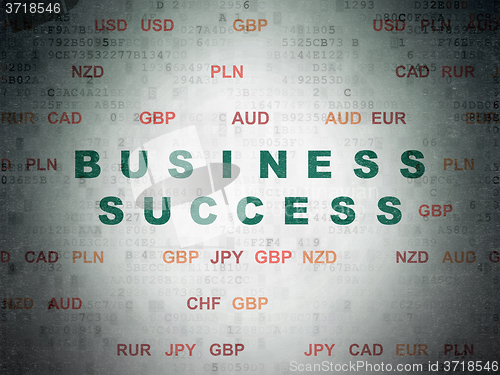 Image of Business concept: Business Success on Digital Paper background