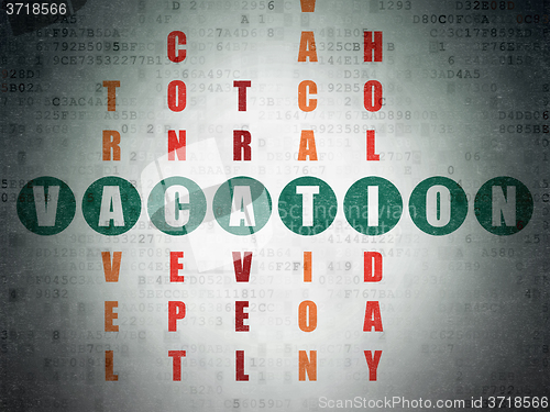 Image of Entertainment, concept: Vacation in Crossword Puzzle