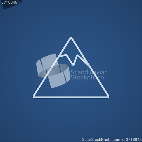 Image of Mountain line icon.