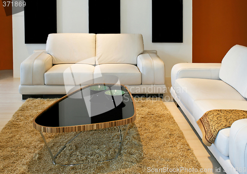Image of Sofa and table