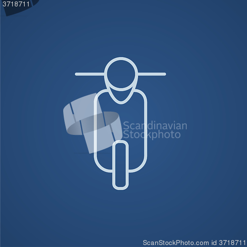 Image of Scooter line icon.