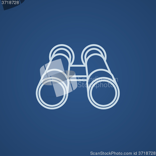 Image of Binocular line icon.