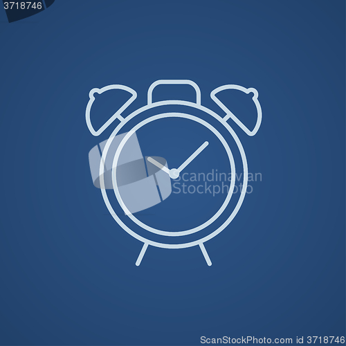 Image of Alarm clock line icon.