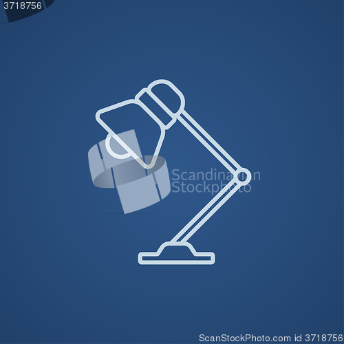 Image of Table lamp line icon.