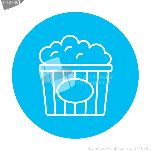 Image of Popcorn line icon.