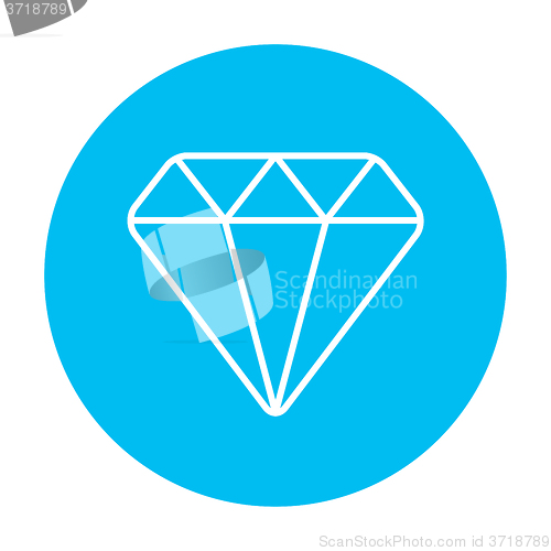 Image of Diamond line icon.