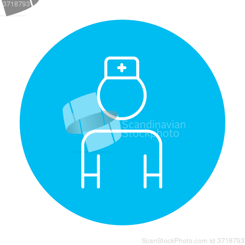 Image of Nurse line icon.