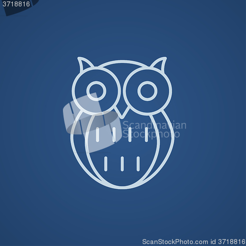 Image of Owl line icon.