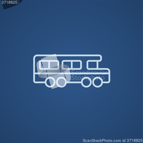 Image of School bus line icon.