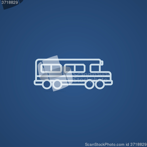 Image of School bus line icon.