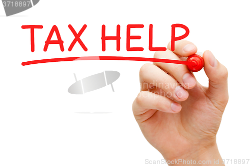 Image of Tax Help Red Marker