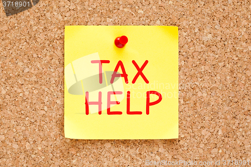 Image of Tax Help Sticky Note