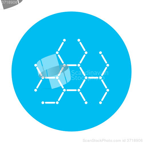 Image of Molecule line icon.