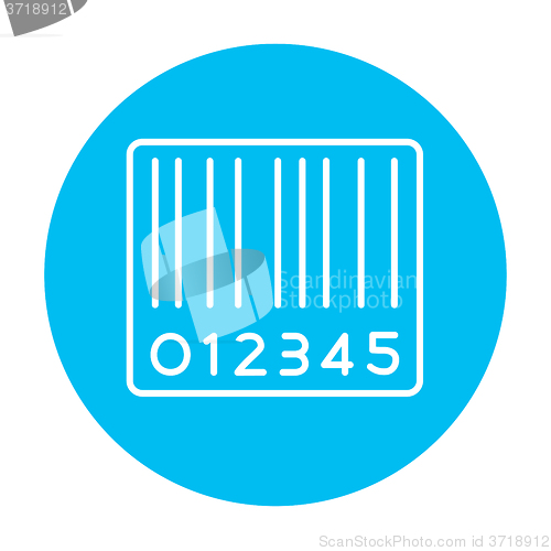 Image of Barcode line icon.