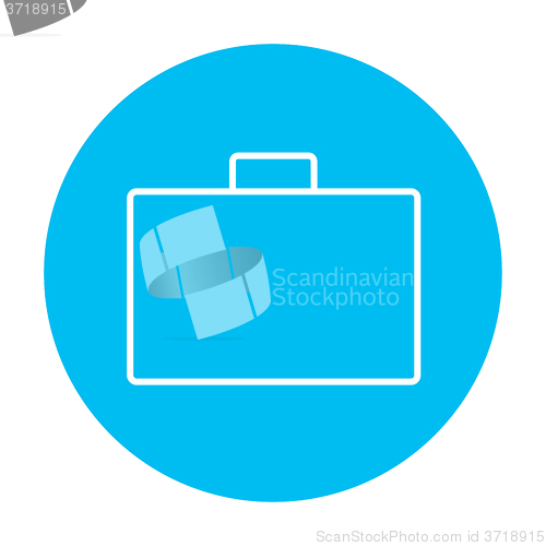 Image of Briefcase line icon.