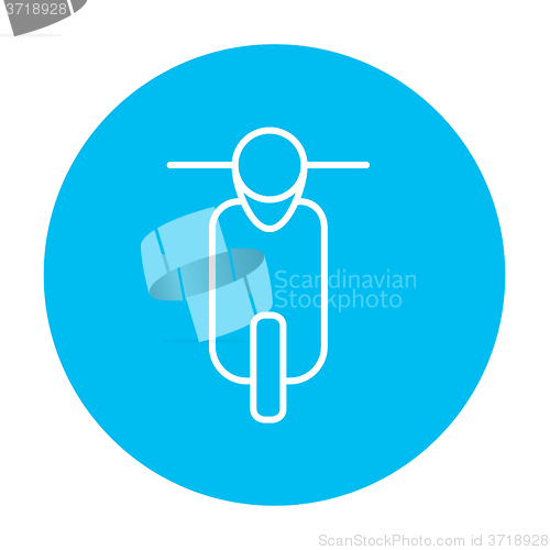 Image of Scooter line icon.