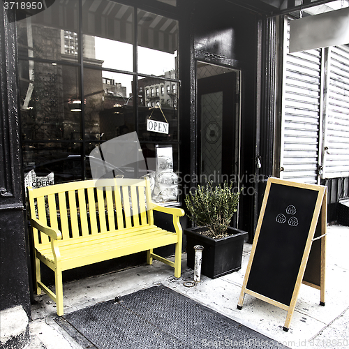 Image of Yellow Bench