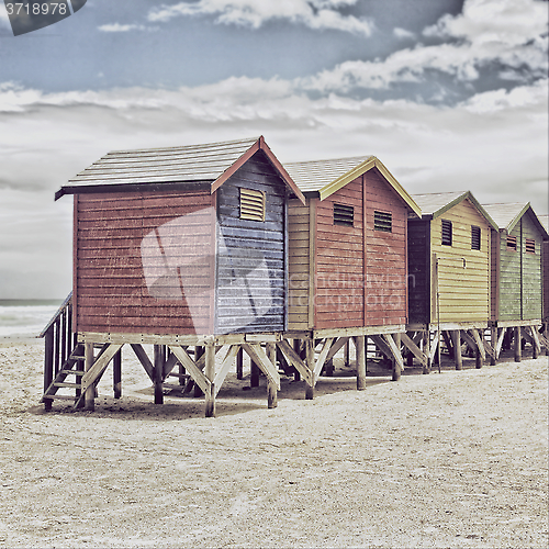 Image of Colored huts