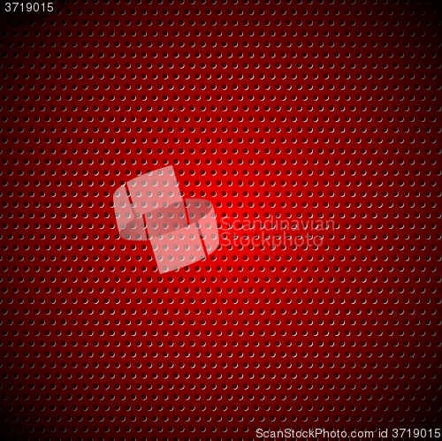 Image of Dark red metal perforated texture