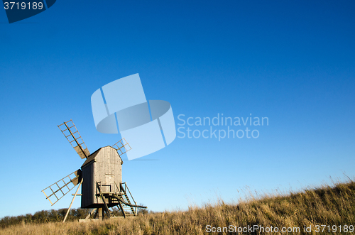 Image of Old wooden windmill