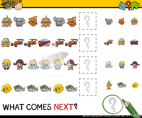 Image of pattern task for preschoolers