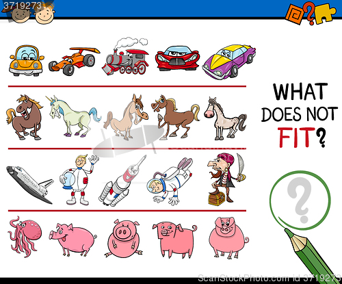 Image of improper picture task for kids