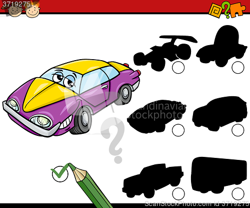 Image of preschool shadows task cartoon